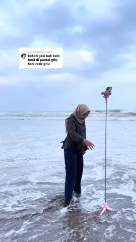 Membalas @nessa ini di coba di pantai #tripod #tripodbluetooth #tripodtongsis #tripodmultifungsi 