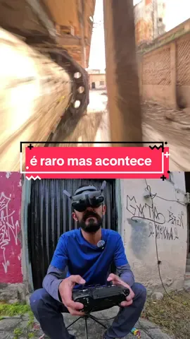 É raro mas acontece 🤭 quebrar faz parte, reconstruir também 🤭 #fpv #drone #zueira #troll #crash 