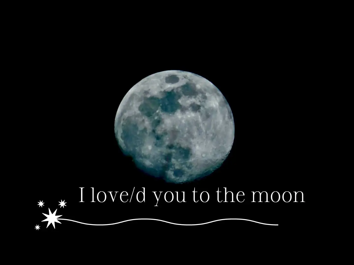 No matter where- no matter how old.. I will always love you. Even on the moon. #moon #moonphotography #fyp #meikodevanephotography 