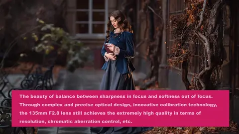 ✨135mm F2.8 Full-Frame Manual Lens✨ Stunning bokeh, capture professional-level portraits and landscapes in a flash! Manual focus lets you master every detail with perfect style! Lightweight and portable, take it anywhere, anytime! #PhotographyGear #135mm #ManualLens #FullFrame #PortraitEssential