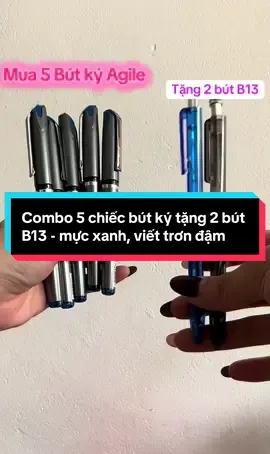 Mua 5 bút ký tặng 2 Bút B13 #sopcuakhin #butky #butkycaocap #butkyagile #butkyten 