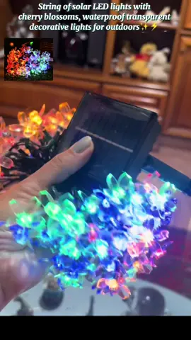 Solar cherry blossoms A led light that does not require electricity⚡️Buy now😍Click Orange Cart 🛒 #tiktokshop #ledlight#foryou #trending #viral 