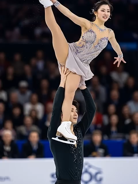 Defying Gravity | Perfect Lift Pose on Ice #figureskating #PairSkating#IceDance  #kpop