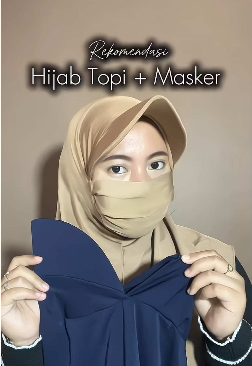 Hijab topi + masker  #hijab #hijabsporty #hijab #hijabinstan 