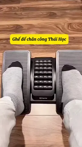 Ghế kê chân công Thái Học giúp bạn giảm nhức mỏi sau thời gian ngồi lâu thiết kế chắc chắn có con lăn mát xa#huyendungthat #ghekechanvanphong 