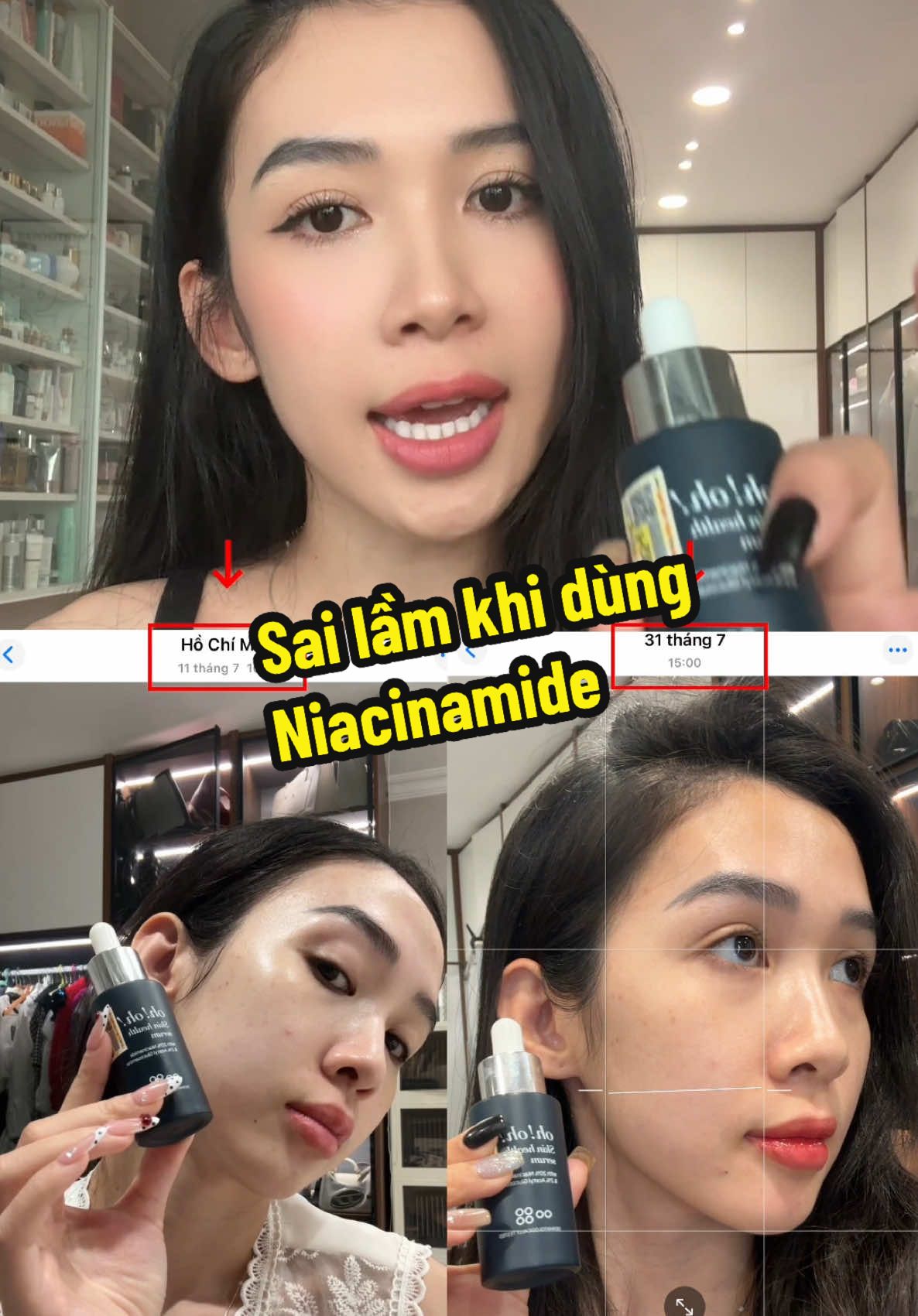 Sai lầm khi dùng niacinamide mà nhiều người không biết ? #chimely #niacinamide #beauty #skinhealthserum #serumtrangda 