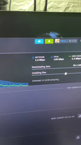 Speed Download steam lambat.. hanya Server Issue🙂⚡️⚡️#steam 
