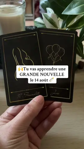 ✨ Tirage du jour – 14 août ✨ Le 14 août marque un tournant : une réponse que tu attends depuis longtemps arrive enfin… et elle va t’apporter une grosse surprise dans ta vie. Prépare-toi à accueillir ce changement inattendu. 🔮 Envie de savoir ce que cette surprise signifie pour toi ? Écris-moi en privé pour ton tirage personnalisé. #tiragedujour #oracle #guidance #surprise #voyance #intuition #message #spiritualité #guidancedujour #énergiepositive #révélation #destinée #changement