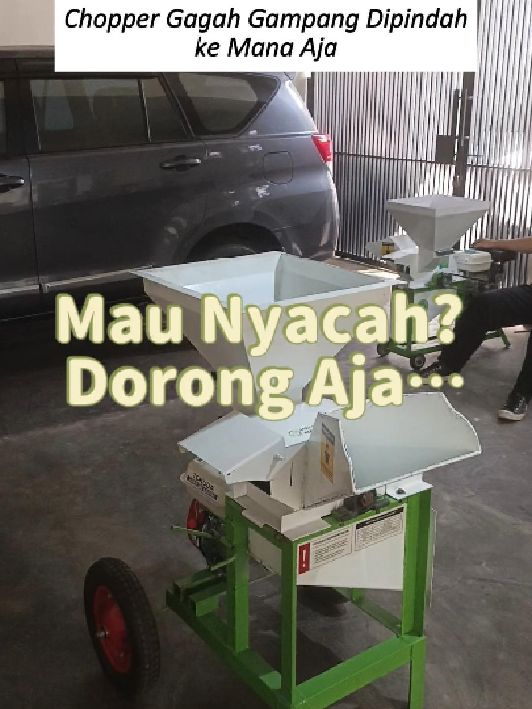 Peternakan kamu luas? Kandangnya lebih dari satu? Chopper ini cocok. Punya roda karet 2 pcs, bisa kamu dorong sendiri ke mana aja. Gampang dipindah, kerjaan jadi cepet. Monggo merapat ke Admin 0851-2634-9805