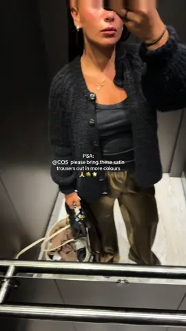 The perfect satin trousers @COS   #viral #trending #Love #happy #fyp #foryou #foryoupage #OOTD #outfits #musthave #fashion #silk #satin #clothes #haul