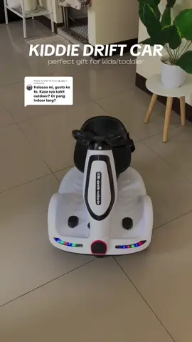 Replying to @chel & cece (◕ᴗ◕✿) Pwede sya mi outdoor and indoor.Ang ganda talaga neto mi,sure na mag eenjoy si baby🥰  #driftcar #rechargeablecar #carforkids #remotecontrolcar #perfectgiftsforkids 