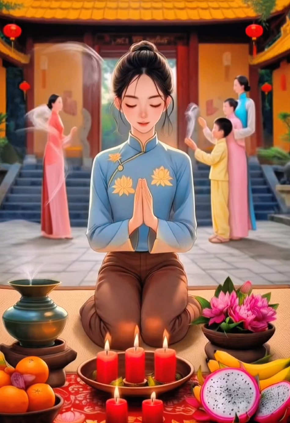 Vào ngày rằm tháng 7 âm lịch, hãy khấn bài này trước bàn thờ gia tiên nhé #phongthuytamlinh #vankhangiatien #vankhantoantap #sachvankhantoantap 