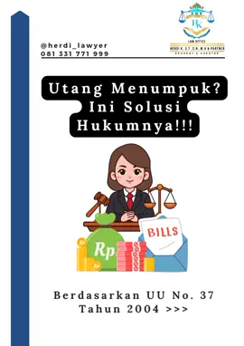 Masalah utang yang menumpuk bukan akhir dari segalanya. Dalam hukum Indonesia, Anda memiliki hak untuk mengajukan permohonan penyelesaian utang secara resmi melalui mekanisme PKPU (Penundaan Kewajiban Pembayaran Utang) atau Pailit. Mekanisme ini diatur dalam UU No. 37 Tahun 2004, dan bertujuan membantu debitor yang benar-benar tidak mampu melunasi utangnya, agar dapat menyelesaikannya secara hukum, adil, dan transparan. #PKPU #Pailit #UU372004 #Kepailitan #PengadilanNiaga #Utang #HukumPerdata #KonsultasiHukum #AdvokatIndonesia  #RestrukturisasiUtang #Kurator #PermohonanPailit #PenundaanPembayaran  #advokatsurabaya  #herdi_lawyer #fyp #fbPro 