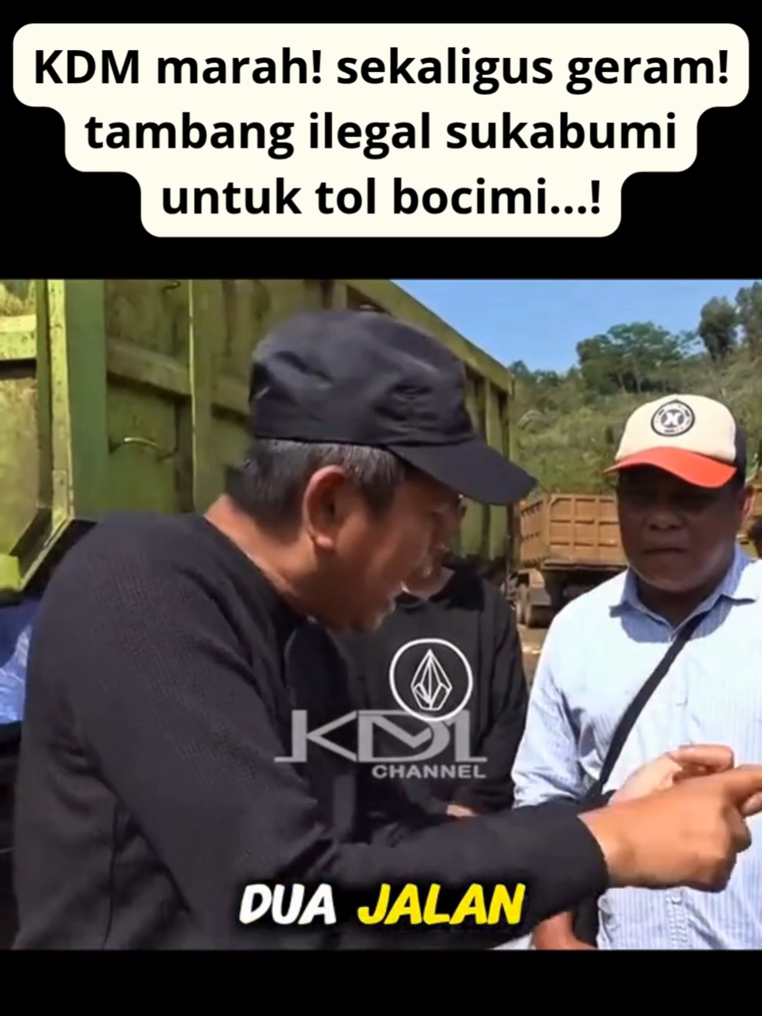 KDM Marah Sekaligus Geram! Tambang Ilegal di Sukabumi untuk Tol Bocimi, KDM Turun Tangan! 😡🚧 Kemarahan Kang Dedi Mulyadi (KDM) kembali memuncak! Kali ini, Pak KDM terlihat geram setelah mendapati adanya tambang ilegal di Sukabumi yang diduga beroperasi untuk memasok material proyek Tol Bocimi (Bogor-Ciawi-Sukabumi). KDM tidak akan tinggal diam jika ada pihak yang nekat merusak lingkungan demi keuntungan, apalagi jika itu terkait dengan proyek strategis nasional. Tambang ilegal tidak hanya merusak alam, tetapi juga berpotensi menyebabkan bencana dan merugikan masyarakat sekitar. Dengan gaya khasnya yang tegas, Pak KDM langsung turun tangan untuk meninjau lokasi dan berkoordinasi dengan pihak terkait agar aktivitas ilegal ini segera dihentikan. Ini adalah bukti komitmen KDM untuk memastikan setiap pembangunan berjalan sesuai aturan dan tidak merusak lingkungan. #KDM #kangdedimulyadi #gubernurjawabarat #kdmforpresiden #dedimulyadipilihanku #kdmpresiden2029 #satuharisatuvidio #satuvidiosatuhari
