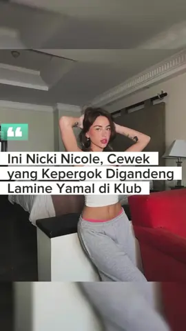 🔥 Nicki Nicole, penyanyi cantik asal Argentina, kepergok gandeng Lamine Yamal di sebuah klub. Chemistry-nya bikin netizen heboh dan langsung jadi bahan gosip hangat! 💃🕺 #CoupleAlert