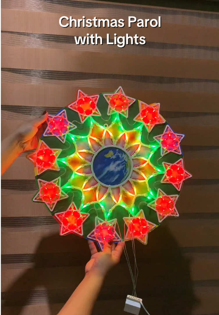 Christmas parol with lights #parol #christmasparol #christmasparolledlight #christmasparollight #christmaslight #christmasdecor #christmasdecorideas 