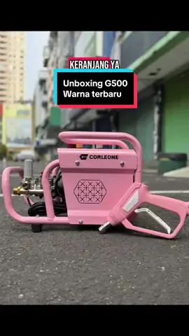 Unboxing seru! 🚀 Jet Washer G500 kini hadir dengan warna baru yang bikin semangat cuci-cuci makin tinggi 💦✨ Siap bikin kendaraan bersih maksimal, tampil keren maksimal!  #jetwasher #corleone #G500 #highpreasure 