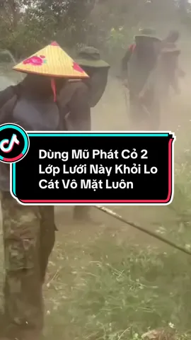 Mũ Phát Cỏ 2 Lớp Này Dùng Quá Ok Luôn#lamvuon #trongcay #muphatco #muphatcoluoi2lop 