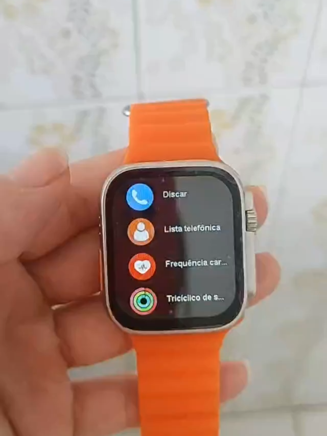 2025 T800 Ultra Recente Smarttwatch Relogio Inteligente Serie IWO 10 1.99 Polegadas Sem Fio com Pelicula Incluida