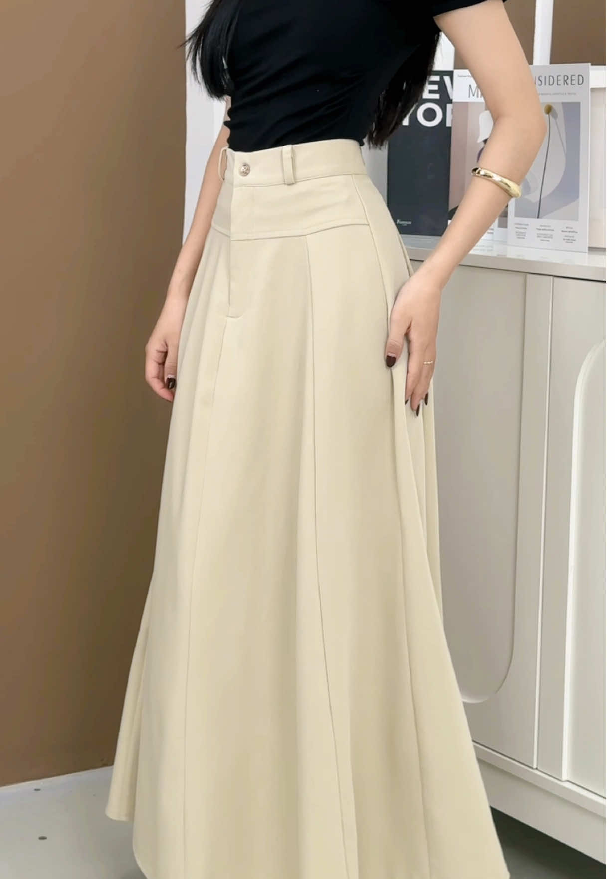 Chân váy nhà em lên dáng tôn vòng 2 cỡ này luôn đấy ạ #chanvayxoedai #chanvaycongso #docongso #dothietke 