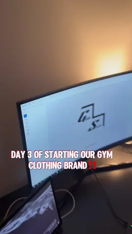 DAY 3 of starting our gym clothing brand‼️ #CapCut #GymTok #clothingbrand #business #gymclothing 