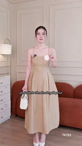 Đầm dài dự tiệc 2 dây xòe phồng - TK133 ✨ ĐẦM TIỆC HAI DÂY BASIC dành cho nàng diện đi tiệc sang chảnh.✨ #BBSTORES #bbstoresvn #thoitrangnu #dam #damdutiec #vayditiec #trending