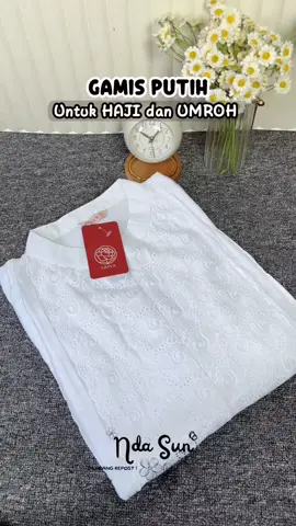 gamis putih katun jepang #gamisputih #gamishajiumroh #gamismuslim 