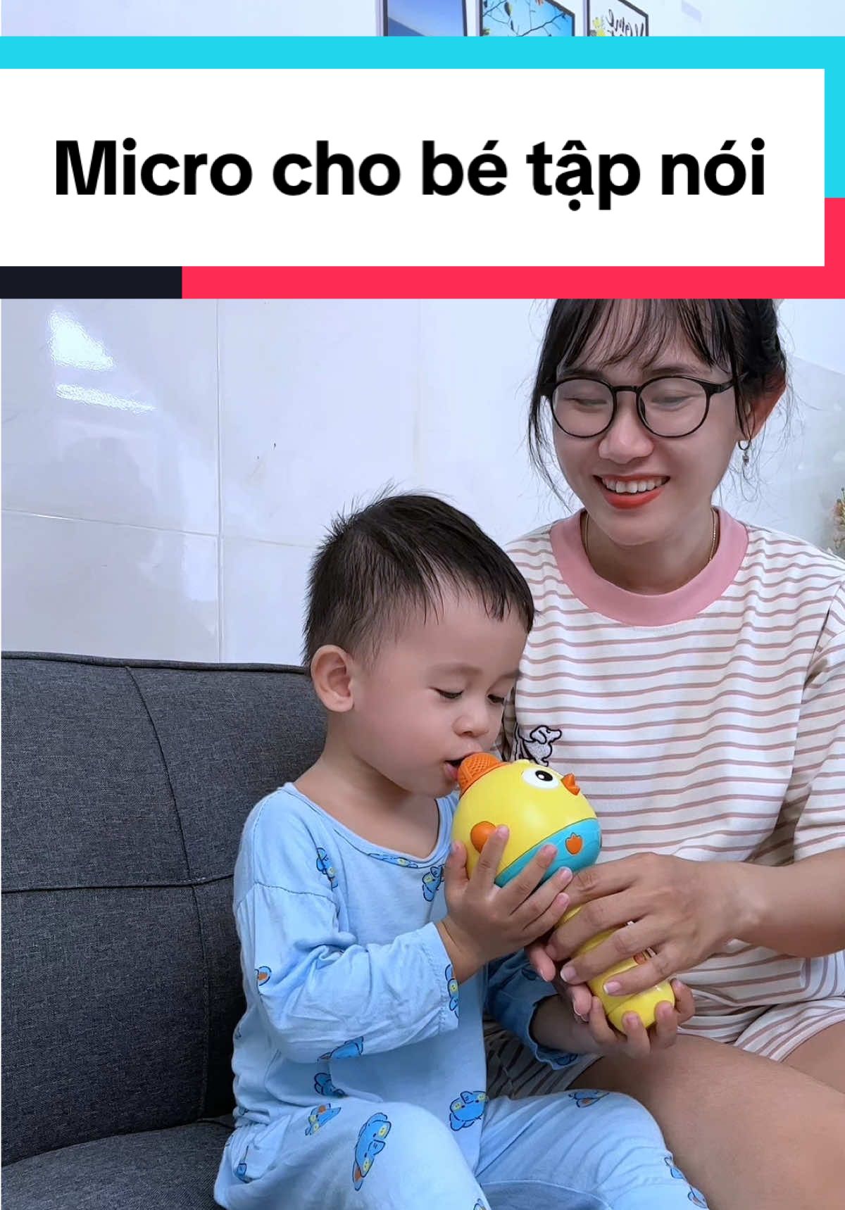 Micro cho bé tập nói tập hát nè ba mẹ con cũng thích nói nhiều hơn đó #nhatkymenem #microchobe #microchobetapnoi #betapnoi #microgacon 