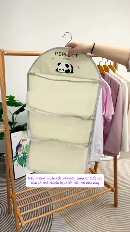 Túi lưới nhiều tầng treo tủ quần áo, để đựng tất vớ, đồ lót, áo ngực hay các đồ lặt vặt khác, siêu tiện lợi #tuiluoi #tuiluoidedo #tuidungdo 