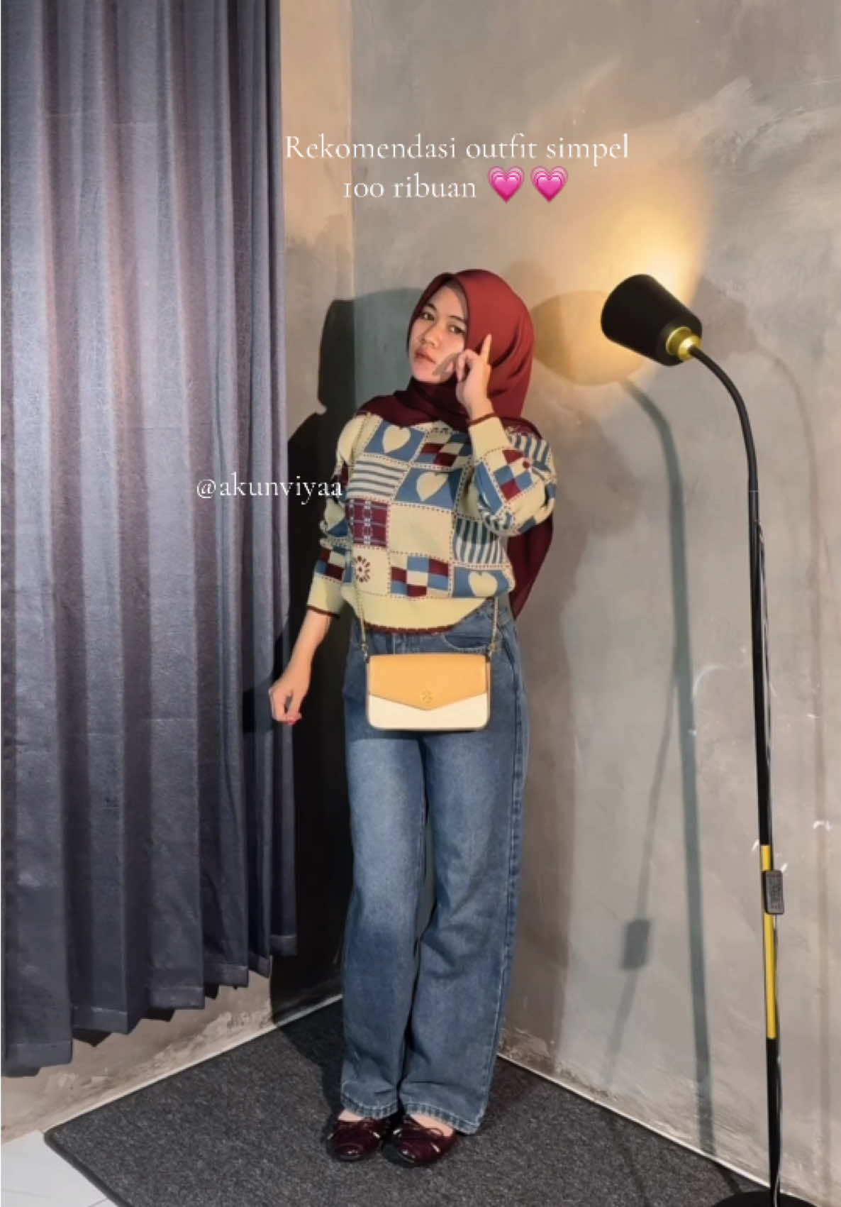 #outfit #OOTD #atasan#jeans#retrojeans #outfitwanita #rekomendasi #sweater 
