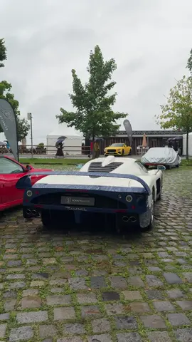 Got soaked while filming this #mc12 #maserati 