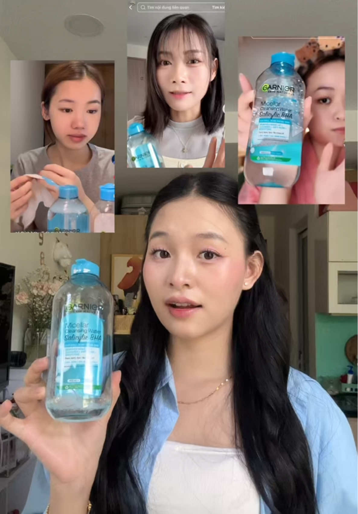 Top sản phẩm làm sạch da khiến mình mê mẩn mãi đây nha🫧🫧🫧  #review #skincare #micellarbha  #garnierpartner