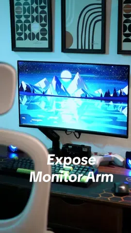 monitor arm dari expose memang tak mengecewakan #expose 
