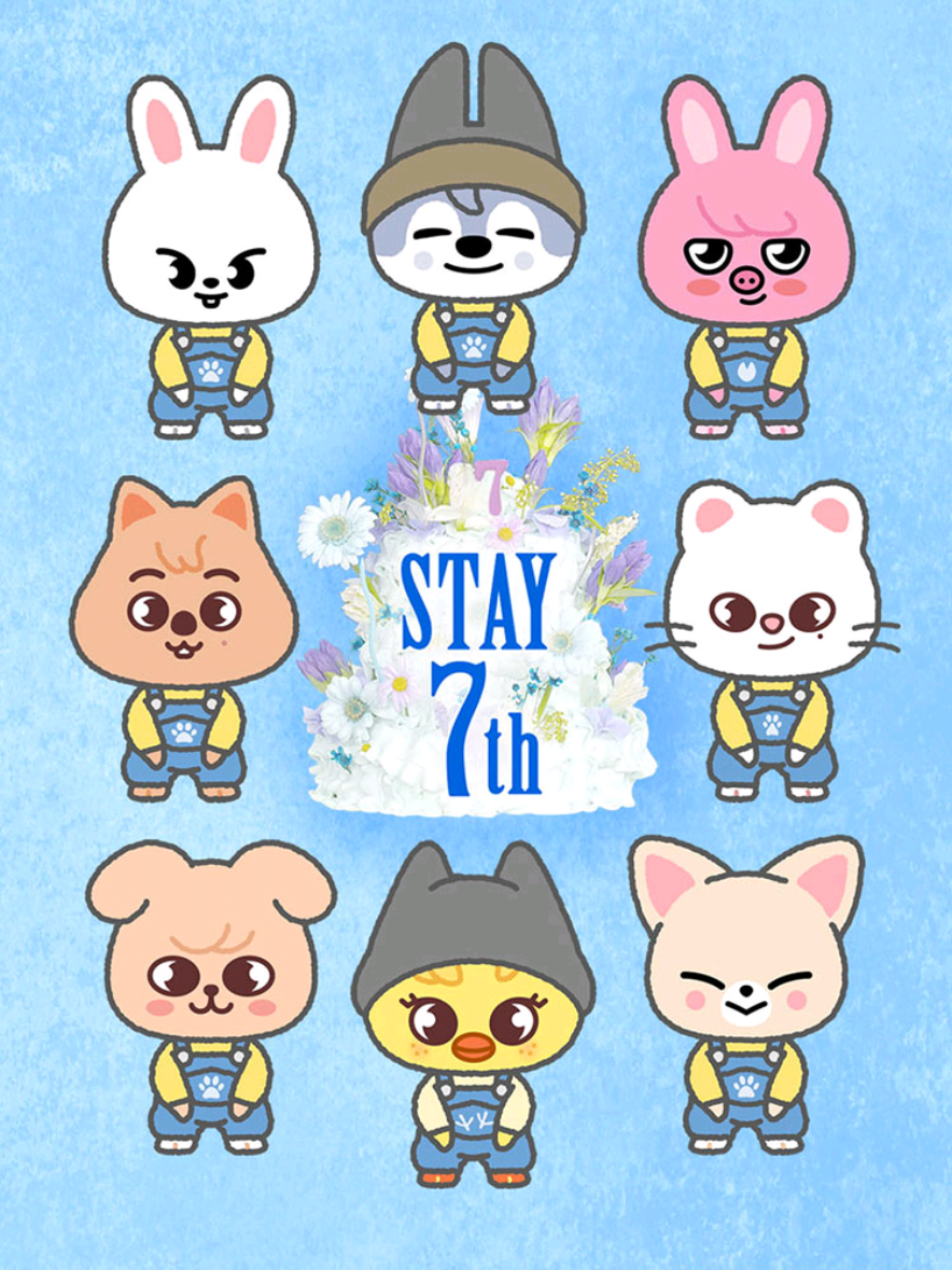 ｜♡ STAY 7th Birthday ♡｜ STAY 7歳おめでとう～🎉 ......................................................... #STAYPose #STAYポーズ #skzoo  #S7AYINGForeverWithSKZ  #YouMakeStrayKidsStay #SKZ  #skzfanart #staywithyou #fyp 