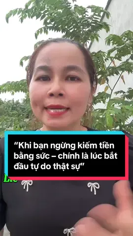 “Khi bạn ngừng kiếm tiền bằng sức – chính là lúc bắt đầu tự do thật sự” #luyennguyen87 #thunhapthudong #xuhuong #duantieudungthongminh 