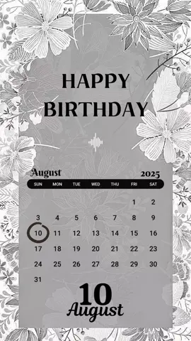 #CapCut 10 august #birthdaytemplate #birthday #happybirthday #aesthetic #fyp 