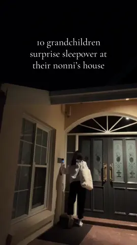 Surprise sleepover at the nonnis house🥹  #surprisesleepover #cousinsleepover #surprisinggrandparents #fyp #foryoupage