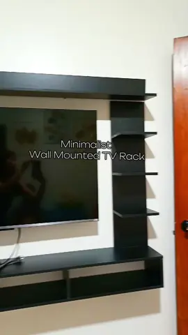 Sooo Aesthetic My Wall mounted TV rack#tvrackcabinet #tvrack #wallmounted #Tvstorage #aesthetic 