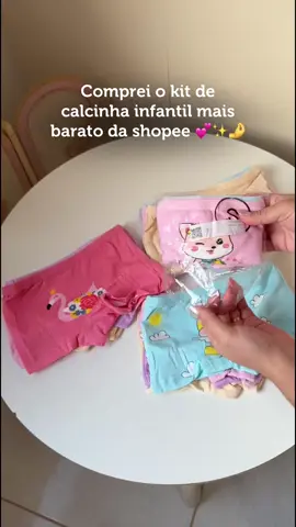 O kit de calcinha infantil mais barato da shopee.  #maternidadereal #maternidade #mãe #dicasdematernidade #fy #viral 