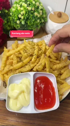 Bikin kentang ala resto #fyp #cooking #resepsimple #cemilan #kentanggoreng 