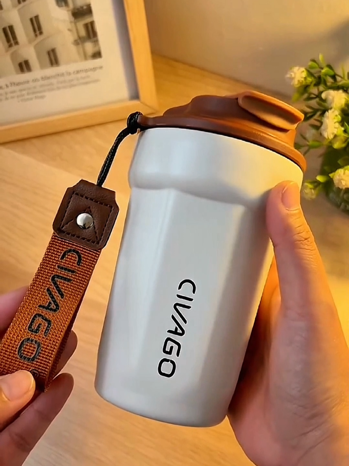 Copo Térmico Inox CIVAGO #cafe #copotermico #garrafatermica #civago 