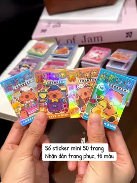 Sổ mini sticker 50 trang nhãn dán tô màu