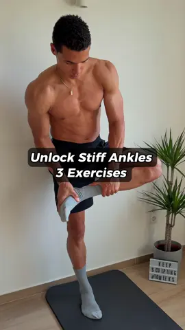 STRONG SCULPTED ANKLES ⚒️ Mean Better Movement. These 3 At-Home Exercises Improve Stability, Mobility, And Balance. No Equipment Needed. • #ankleworkout #anklestrength #mobilitytraining #jointhealth #homeworkout #movementquality #keepsculpting #fyp