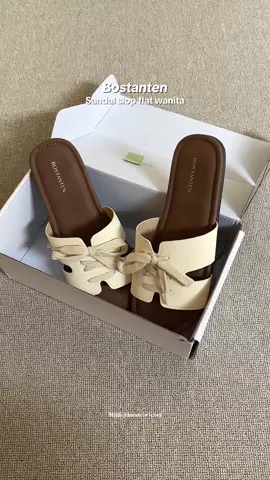Bostanten New arrival✨ sandal slop flat super gemesssh💗#bostanten #bostantenshoes #sandalflatwanita #sandalslop 