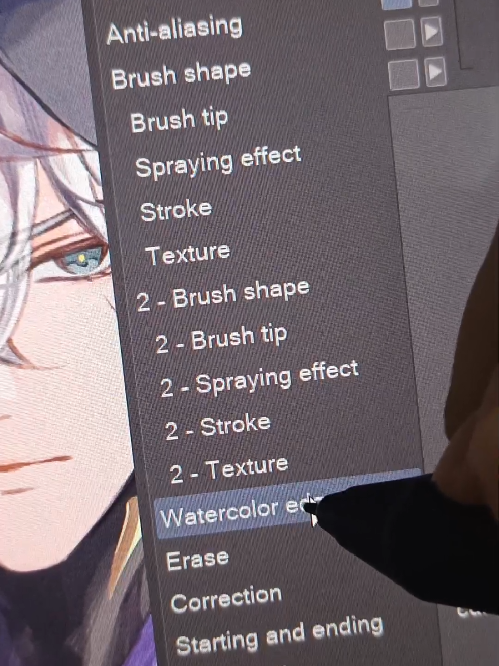 Replying to @ghxstinvain sorry for my extra shaky hand #art #arttok #tutorial #arttutorial #brush #clipstudiopaint #illustration #fyp 