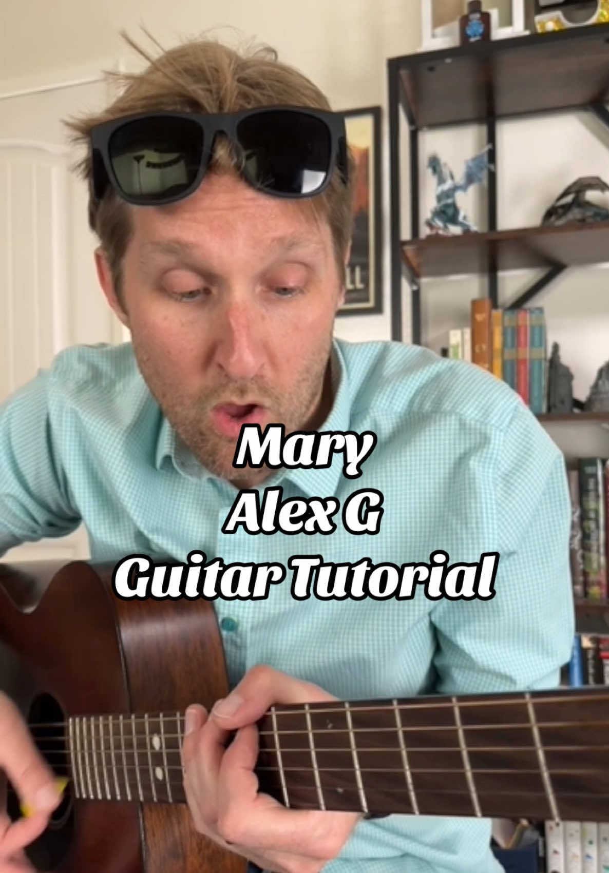 Mary by Alex G Guitar Tutorial #guitarlesson #howtoplayguitar #guitartok #indiemusic #trick #sandy #guitartutorial 