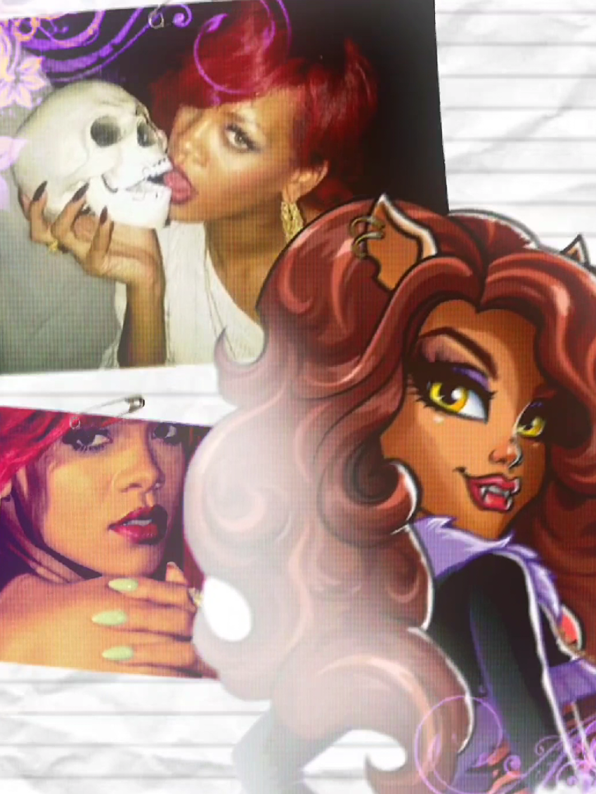 rihanna and clawdeen version🐾 | #rihanna #clawdeenwolf #monsterhigh #viral #foruyou 