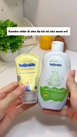 Nước tắm gội thảo dược + Kem bôi Kuteskin 🌿 Lành tính – không cay mắt –dịu rôm sảy ❤️ Mẹ yên tâm – Bé dễ chịu 🌼 #combochamdachobe  #kuteskin   #tamgoithaoduoc  #kemdiudachobe  #chamdabeyeu  #gocreviewmebim #mevabe #reviewmebim 