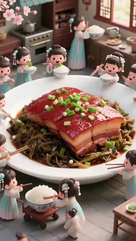 ăn rau củ và thịt lợn #hoiucvigiac #vnaigc