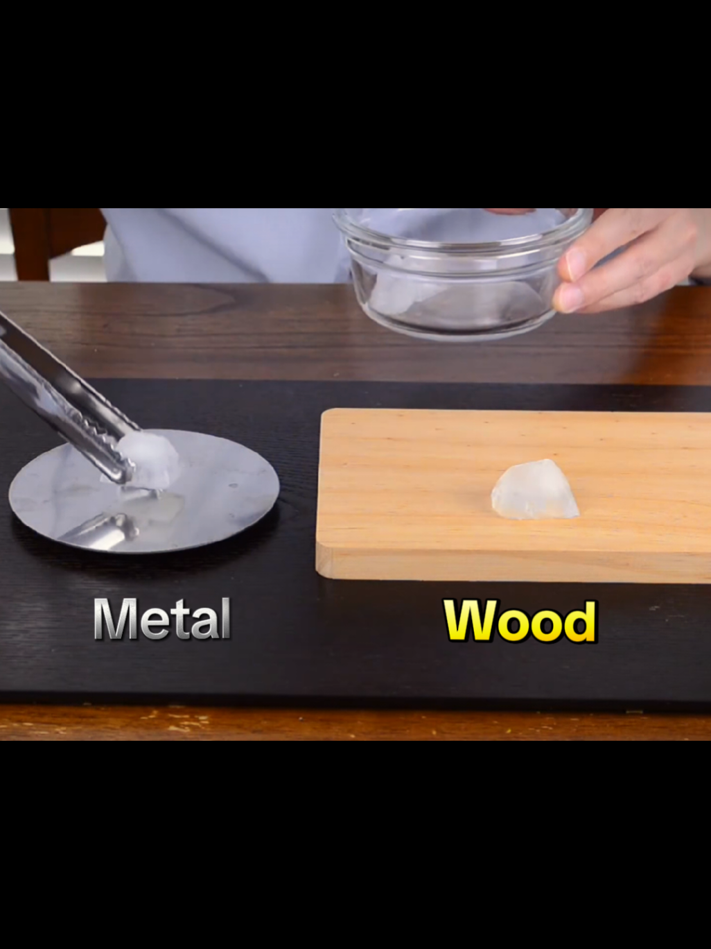 Does Ice melt faster on metal? Thermal conductivity #viralvideos #foryouu #fyp #support_me #neuronudge6 